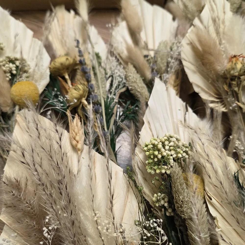 Boho Wedding Lot Handmade OOAK Table Flowers Ring Box And Eucalyptus Leaves